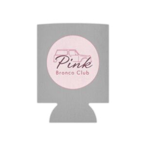 Pink Bronco Club Can Cooler